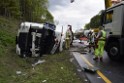 VU Gefahrgut LKW umgestuerzt A 4 Rich Koeln Hoehe AS Gummersbach P344